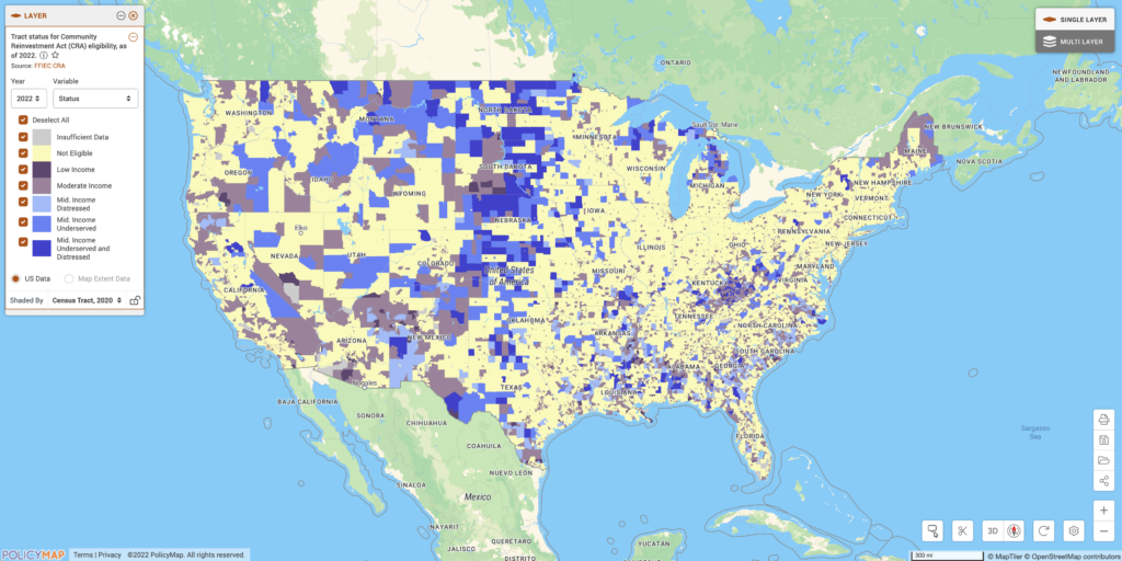 Tract eligibility status for Community Reinvestment Act (CRA)